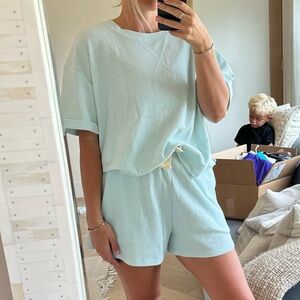 Sky Blue Women's Athletic Shorts